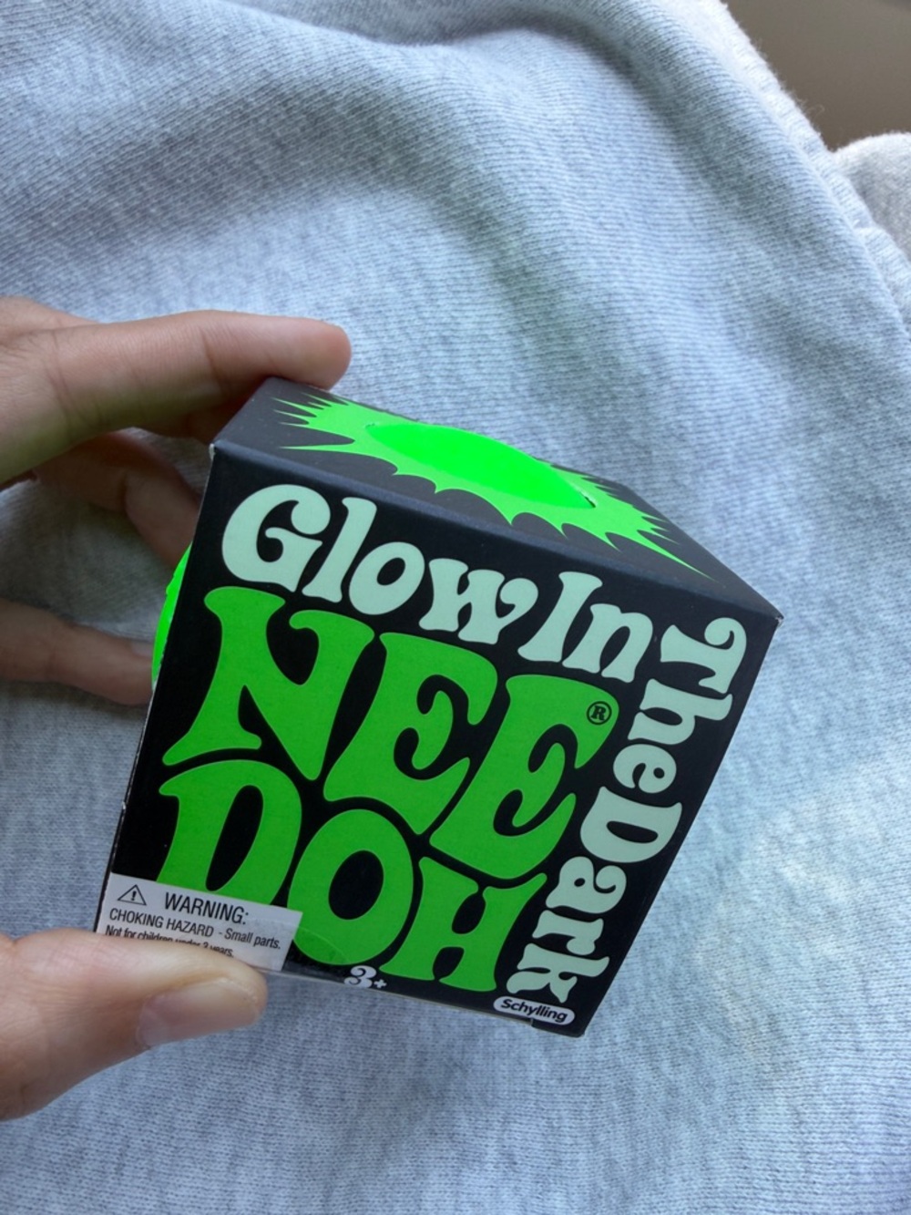 Glow In The Dark NeeDoh Stress Ball - Green